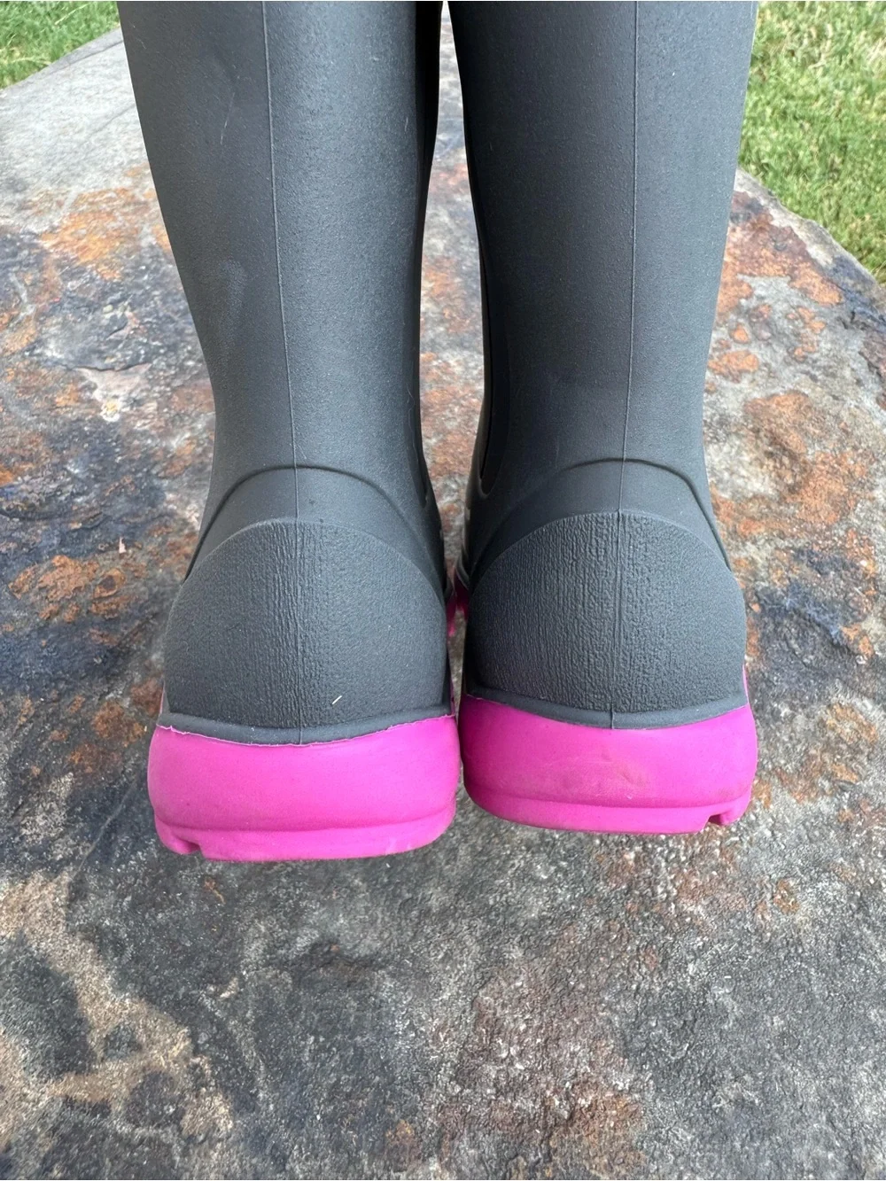 Kamik Snobuster Winter Boots Kids Sz 13 Charcoal Magenta Waterproof Winter Snow